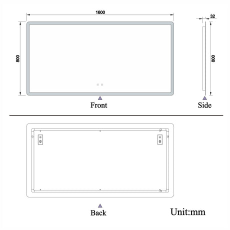 Modern Splash Led Mirror-BM-HD1508BS