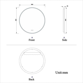 Modern Splash Led Mirror-BM-HD1705BS
