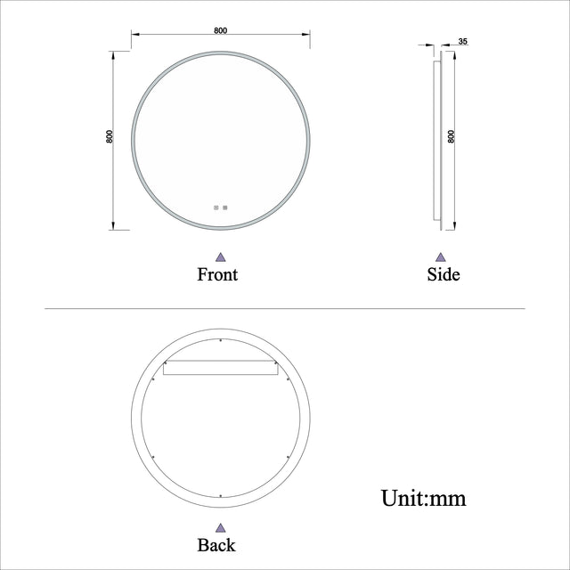 Modern Splash Led Mirror-BM-HD1705BS