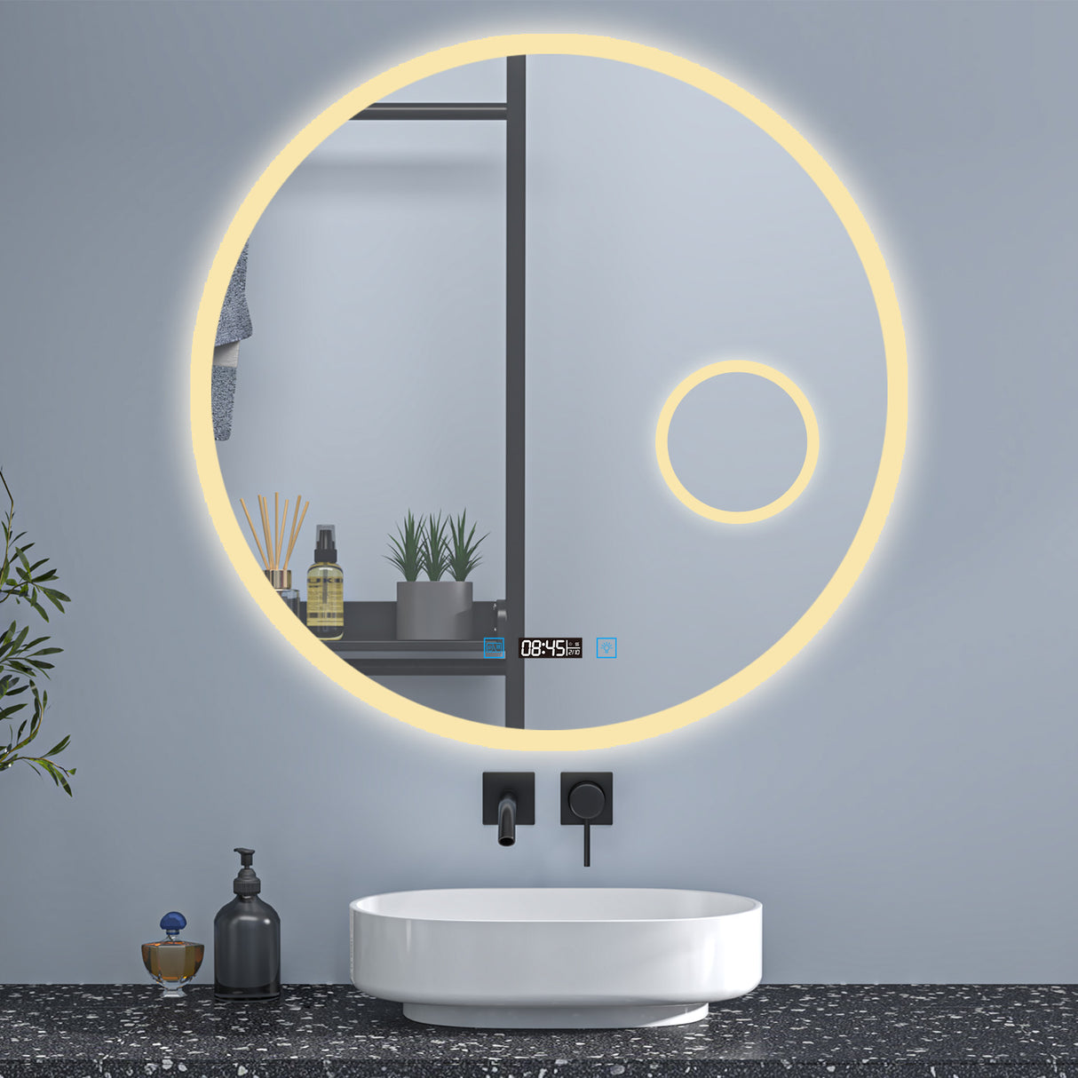 Modern Splash Led Mirror- BM-HDS1704