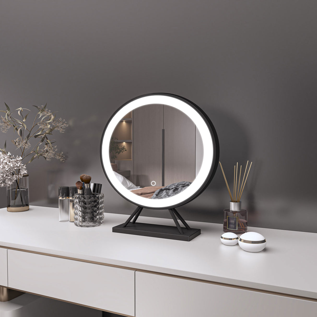 Modern Splash Led Mirror- BM-HZ40H-FS