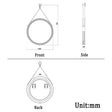 Modern Splash Led Mirror- BM-YP50-L