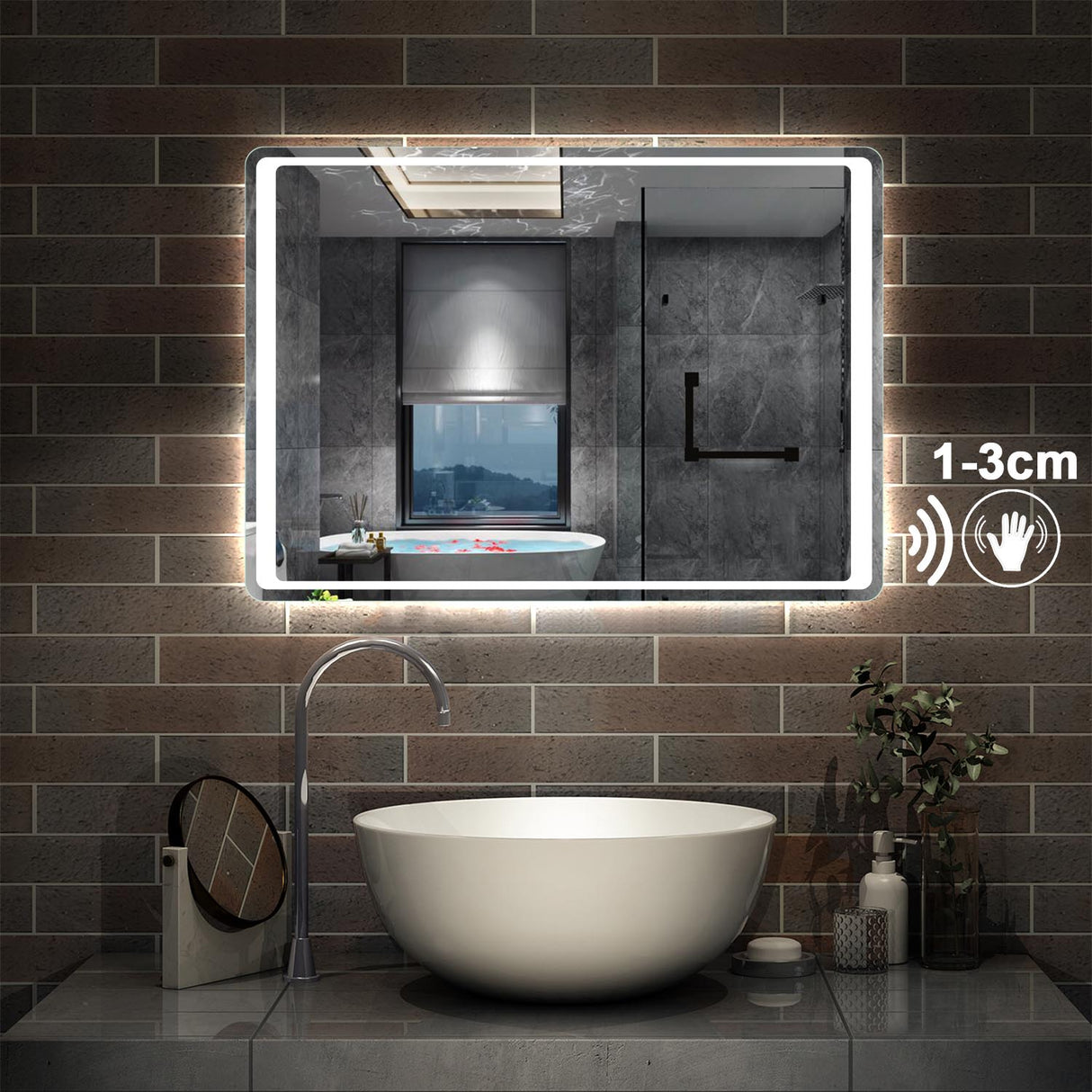 Modern Splash Led Mirror- BMG-021