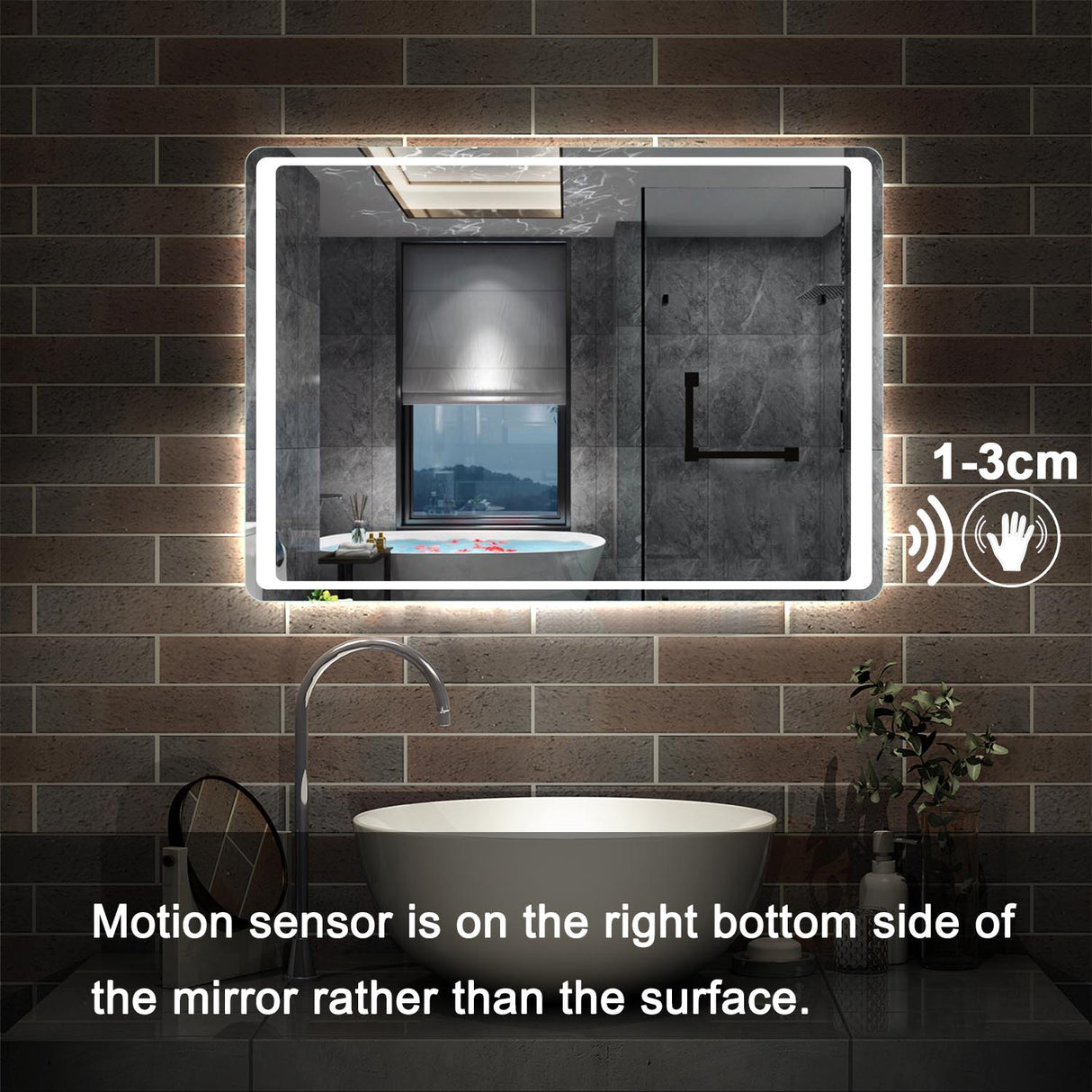 Modern Splash Led Mirror- BMG-021