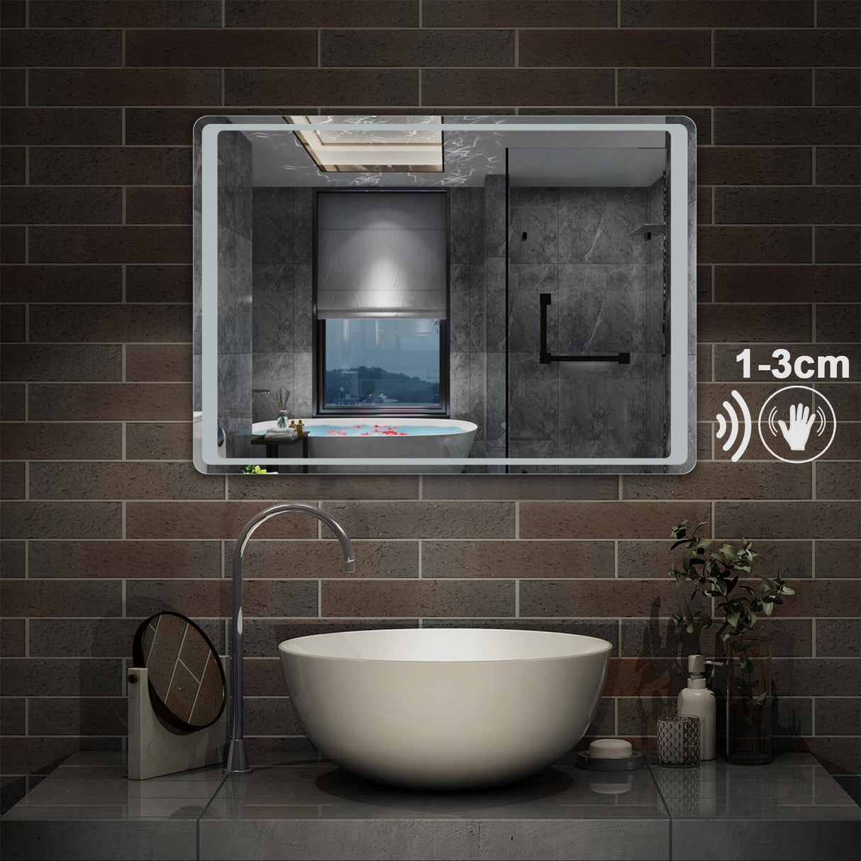 Modern Splash Led Mirror- BM-G022
