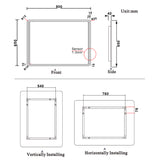 Modern Splash Led Mirror- BM-G022