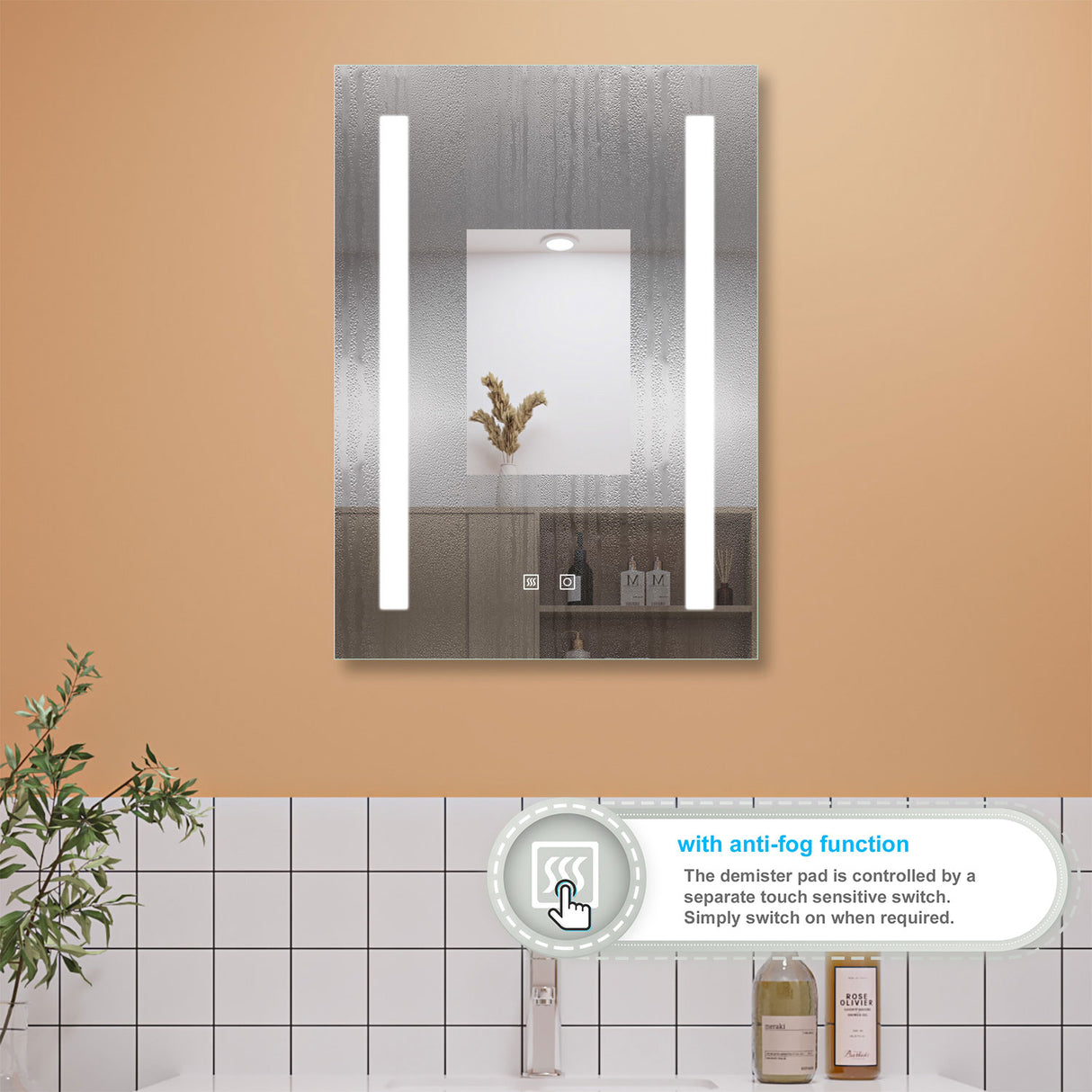 Modern Splash Led Mirror- BM-033
