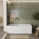 Modern Splash Eternalite 1700mm x 700mm Square Single Ended Bath With Legs
