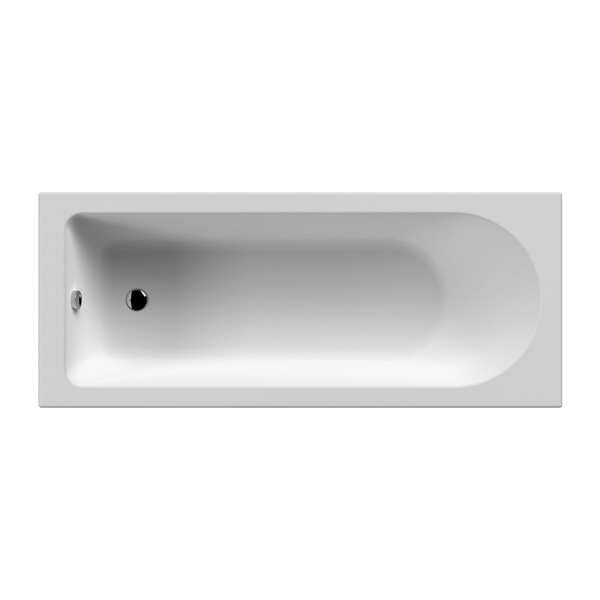 Modern Splash Eternalite 1700mm x 700mm Round Single Ended Bath With Legs