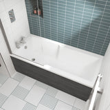 Modern Splash 1700mm x 750mm Square Single Ended Shower Bath With Legs