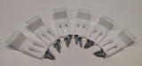 Modern Splash White Shower Bath Panel Clips - Pack Of 6