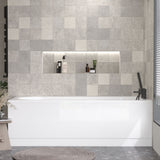 1600mm MDF Gloss Straight Front Bath Panel With Plinth