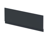 1700mm Soft Black MDF Matt Straight Front Bath Panel With Plinth