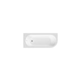 Modern Splash 1700mm Left-Hand Curved Corner Bath With Legs And Panel