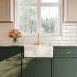Modern Splash 595mm x 450mm x 220mm Fireclay White 1 Tap Hole Single Bowl Butler Sink With Offset Waste And Overflow