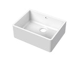 Modern Splash 595mm x 450mm x 220mm Fireclay White Single Bowl Butler Sink