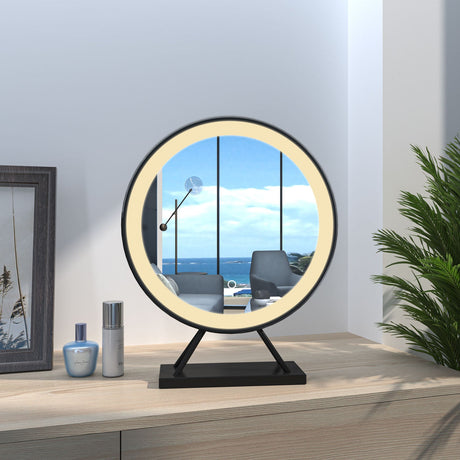 Modern Splash Round LED Mirror-BM-HZ40H-FS