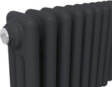 Modern Splash Cast Iron Black Radiator Details