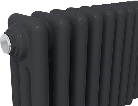 Modern Splash Cast Iron Black Radiator Details