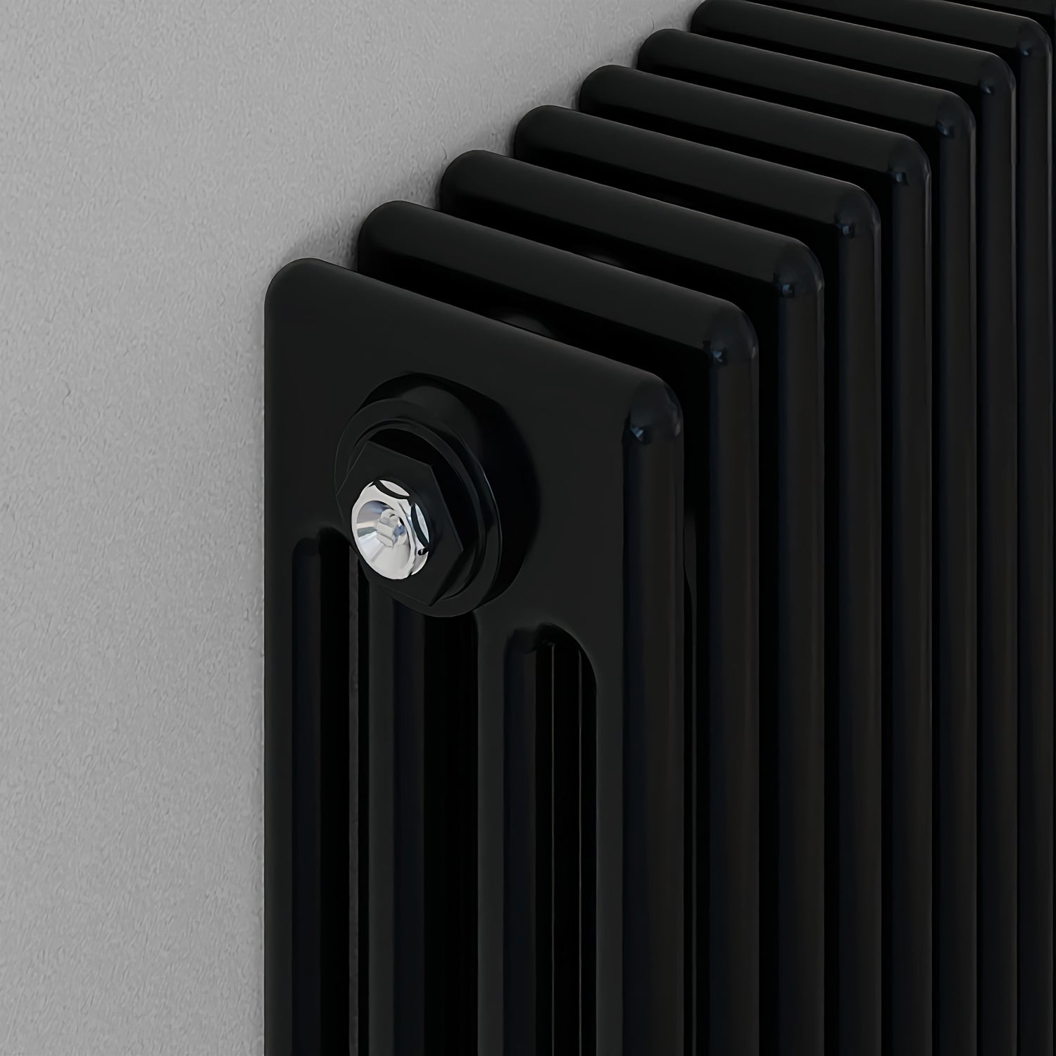Modern Splash Cast Iron Black Radiator Vertical 1800x560mm 4 Columns