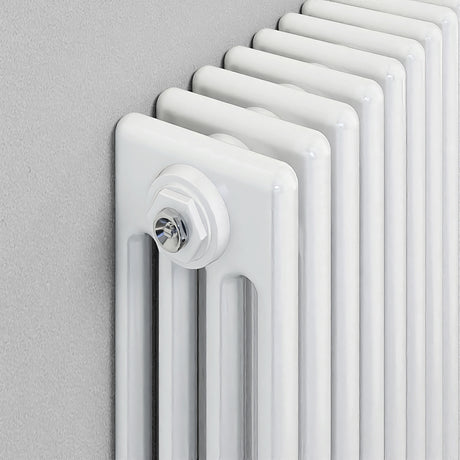 Modern Splash Cast Iron White Radiator Details
