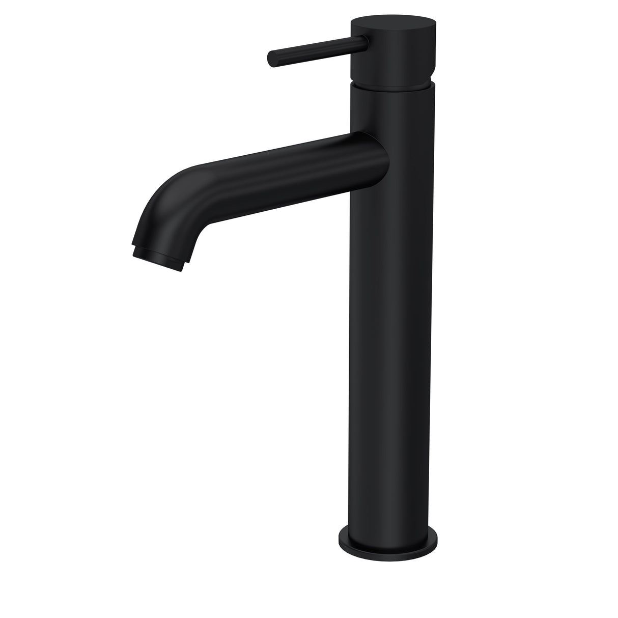 Modern Splash choice Cartegena Matt Black High-Rise Mono Basin Mixer