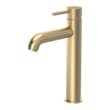 Modern Splash choice Cartegena Brushed Brass High-Rise Mono Basin Mixer