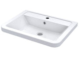 1 Tap Hole 600mm Ceramic Curved Basin