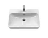 1 Tap Hole 600mm Ceramic Curved Thin Edge Basin