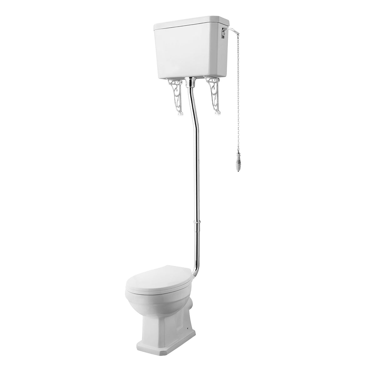Modern Splash Traditional High Level Pan, Cistern & Flush Pipe Kit