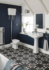 Modern Splash Traditional High Level Pan, Cistern & Flush Pipe Kit