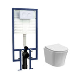 Modern Splash 5in1 Round Wall Hung Pan & Concealed Cistern With Cistern