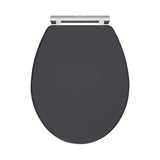 Modern Splash Soft Black Round Wooden Soft Close Traditional Toilet Seat With Quick Release Hinge