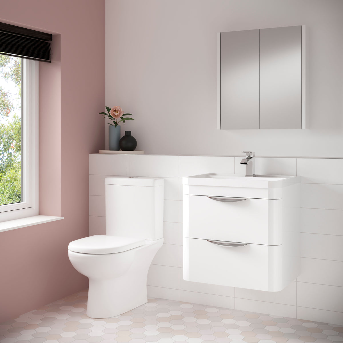 Modern Splash Close Coupled Toilet