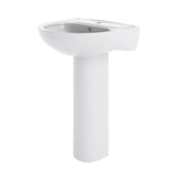 Modern Splash Lawton 1 Tap Hole 550mm Ceramic Basin & Pedestal