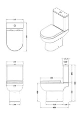Modern Splash Isla Compact Rimless Pan & Cistern