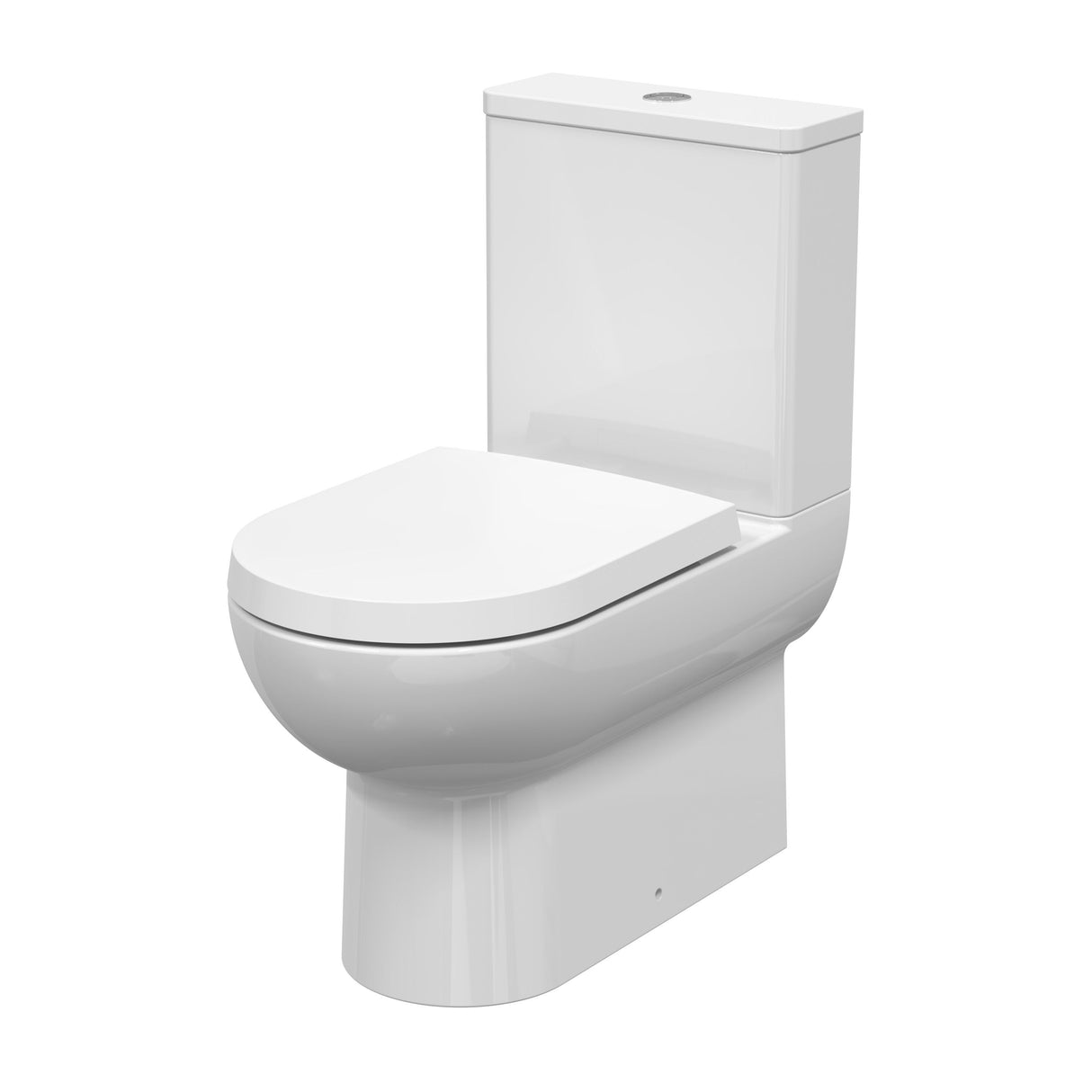Modern Splash Flush to Wall Toilet Rimless Pan & Cistern