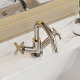 Modern Splash Chrome Deck Mounted Mono Basin Mixer With Pop Up Waste