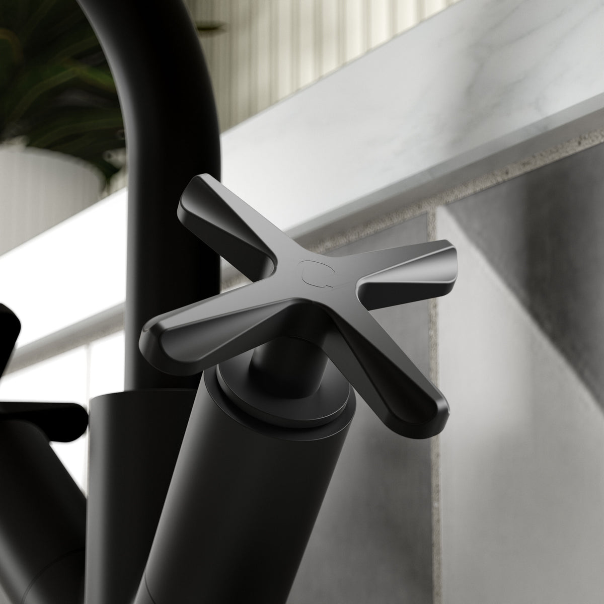 Modern Splash Matt Black Deck Mounted Mono Basin Mixer With Pop Up Waste