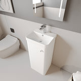 Modern Splash 400mm Gloss White 1 Door  Floor Standing Vanity Unit With Basin