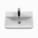 Modern Splash 500mm Soft Black 2 Door Wall Hung Vanity Unit With Basin
