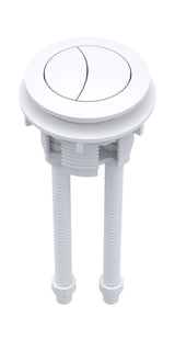 White Dual Flush Cistern Push Button