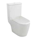 Modern Splash Semi Flush to Wall Close Coupled Toilet Pan