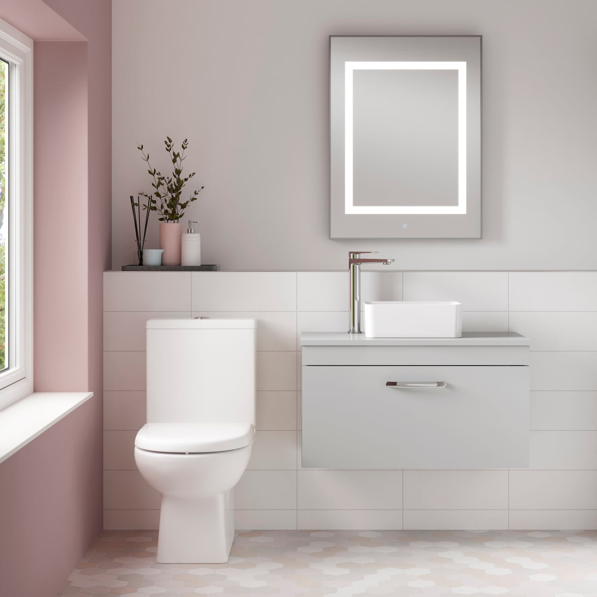 Modern Splash Contemporary 410mm Close Coupled Toilet