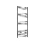 Chrome Bathroom Central Heating Towel Rail Curved Designer Ladder Radiator Warmer