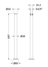Chrome Standpipes