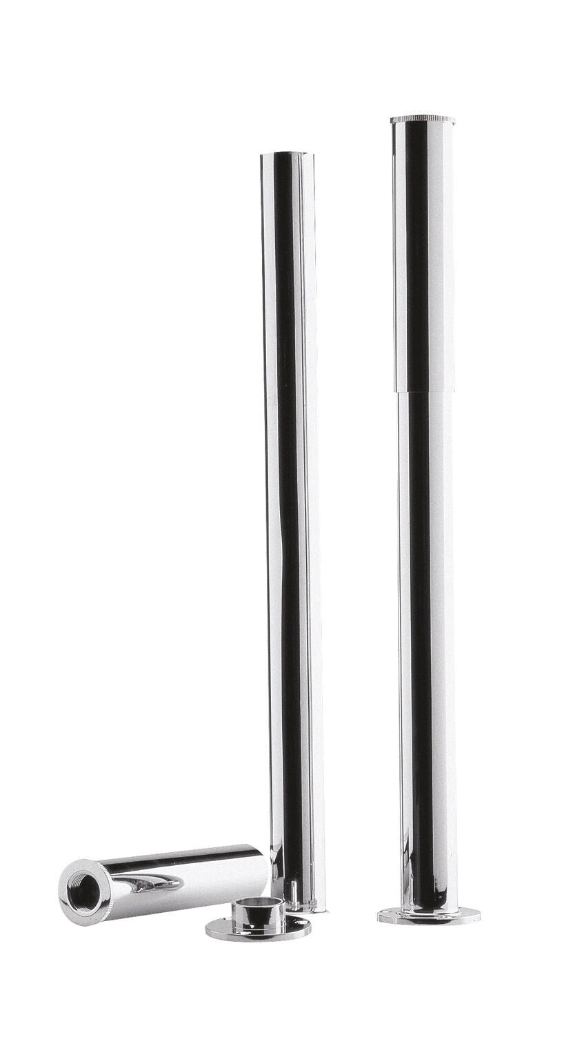 Chrome Bath Legs with Adjustable Shrouds