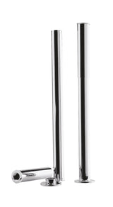 Chrome Bath Legs with Adjustable Shrouds