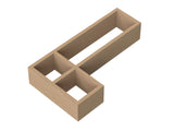 L-Shaped Bamboo Furniture Drawer Organiser