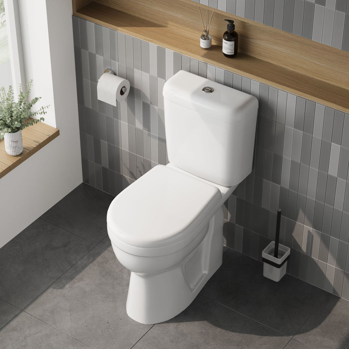 Modern Splash Accessible Comfort Height Close Coupled Toilet